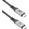 ACT USB4 80 Gbit/s Thunderbolt 5 cavo 240 W USB Type-C, USB-IF, 1,5 metri, 1,5 m, USB C, USB C, USB4 Gen 4x2, 80 Gbit/s, nero