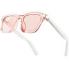 Colmi G06 Smart Glasses, occhiali smart con audio, vivavoce, Bluetooth - Colore: rosa