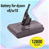 Batterie Ricaricabili 21.6V per Aspirapolvere Dyson V8, Serie Absolute V8 Animal Li-ion SV10