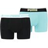 PUMA Boxer da Uomo con Logo Placed, Blu/Nero, XL