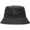 GUESS Cappello Cloche Noelle Jacquard 4G Bucket Hat AW5371POL01 (IT, Testo, L, 4G Bucket Hat Coal Logo C26GU16 AW5371POL01)