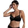 Lepel Belseno Reggiseno in Pizzo Balconcino Coppa C Art. 251 Colori Bianco Nero e Fard - Nero 4
