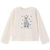 Mayoral T-Shirt Maglietta Bambina 9 Anni - 134 cm Color Avorio con Coniglietto