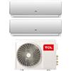 TCL Climatizzatore Condizionatore TCL Dual Split Inverter serie ELITE F2 9+12 con MT1821 R-32 Wi-Fi Integrato 9000+12000