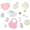 LullaBaby - Set per la Cura e l'alimentazione delle Bambole - Set per la Pappa e Il Cambio - Accessori per Bambole da 36 cm - Giocattolo per Bambini da 2 Anni in su