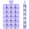 PEUTIER Silicone Bifacciale Supporto per Telefono a Ventosa, Diametro 1,4cm Ventosa per Cellulare Mani Libere Porta Cellulare Auto per Dispositivi Mobili Vetro a Specchio (Viola)