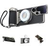TELESIN Kit Grip Magnetico Master per Samsung Galaxy S26 Ultra, Grip Fotocamera con Batteria 3200mAh, Filtro ND16, Flash 10X con Pre-flash e LED, Ricarica Wireless, Impugnatura Stile DSLR