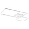 RL LIVE YOUR LIGHT Reality, Plafoniera, Padella incl. 1 x LED,SMD,25,0 Watt,4000K,3000 Lm. Finitura: Metallo, bianco opaco L:63,5cm, L:37,0cm, A:7,5cm Girevole,Dimmerabile tramite interrutto,
