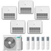 HISENSE CONDIZIONATORE HISENSE CONSOLE A PAVIMENTO PENTA SPLIT 9000+9000+9000+9000+12000 BTU INVERTER 5AMW105U4RQC A++ R32