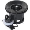F Fityle Valvola dell'Aria per gommone, Pezzo di Ricambio Robusto, Facile da installare, Accessorio Professionale, Leggero e Portatile, a 8 Fori, Nero