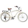 Airbici Bicicletta Cruiser Uomo Sun on the Beach 790M 26 Nera | Bicicletta da Passeggio | Bici Vintage Retro Uomo | Bici da Città 6 Velocità, Telaio in Alluminio, Parafanghi, Luci LED e Portapacchi