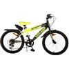 Kubbinga Bicicletta sportiva gialla 20 a sfera con cambio a 7 velocità