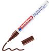 Edding 751 Marcatore a Vernice Lucida, Marrone, 1 Pennarello, Punta Rotonda 1-2 Mm, Pennarello Indelebile per Vetro, Pietra, Legno, Plastica, Carta, Impermeabile, Alta Copertura