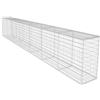 vidaXL Cesto Gabbione Coperto da Giardino 600x40x100cm Muro in Filo Zincato
