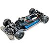 TAMIYA Tamiya-300047326 Fahrzeug 47326 - 1:10 RC TT-02R, Auto/Veicolo telecomandato, Modellismo, Kit di Costruzione, Chassis, Hobby, Colore Nero, 47326-000