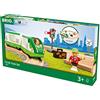 BRIO World - Set Ferrovia Circolare, Set Costruzioni Trenino in Legno da 17 Pezzi, Giocattolo per Bambino e Bambina 3+ Anni