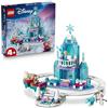 LEGO | Disney Frozen Castello di Ghiaccio di Elsa e Avventura sulla Neve - Giocattolo con Mini Bamboline di Anna ed Elsa, Olaf, Binari del Treno e Carrelli da Neve - Regalo per Bambine 4+ Anni - 43281