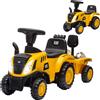 AIYAPLAY Camion Giocattolo per Bambini con Pala e Rimorchio 91x29x44 cm Giallo