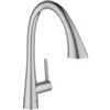 Grohe Zedra 32 918 DC0 Miscelatore monocomando cucina con doccetta estraibile a 3 getti finitura Cromo spazzolato - 32294DC2
