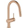 Grohe Minta 321 DL2 Miscelatore monocomando cucina con doccetta estraibile a 2 getti finitura Bronzo - Oro rosa spazzolato - 32321DL2