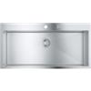 Grohe 31 586 SD1 Lavello da Incasso 1 Vasca Monovasca 1024 x 510 mm Sopratop - Filotop Serie K800 Acciaio Inox 31586SD1