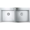 Grohe 31 585 SD1 Lavello da Incasso 2 Vasche 1024 x 510 mm Sopratop - Filotop Serie K800 Acciaio Inox 31585SD1