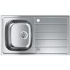 Grohe 31 552 SD1 Lavello da Incasso 1 Vasca con Gocciolatoio reversibile 86 x 50 cm Sopratop Serie K200 Acciaio Inox 31552SD1