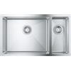 Grohe 31 575 SD1 Lavello da Incasso 1 Vasca e vascehtta a destra 76 x 45 cm Sopratop - Sottotop Serie K700 Sottotop Acciaio Inox 31575SD1