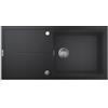 Grohe 31 641 AP0 Lavello da Incasso 1 Vasca con Gocciolatoio reversibile 100 x 50 cm Sopratop Serie K400 fragranite Nero 31641AP0