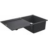Grohe 31 644 AP0 Lavello da Incasso 1 Vasca con Gocciolatoio reversibile 86 x 50 cm Sopratop Serie K500 fragranite Nero 31644AP0