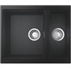 Grohe 31 648 AP0 Lavello da Incasso 1 Vasca e Vaschetta reversibile 555 x 460 mm Sopratop - Soprator Serie K500 fragranite Nero 31648AP0