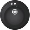 Grohe 31 656 AP0 Lavello da Incasso 1 Vasca Circolare Tonda diametro 51 cm Sopratop Serie K200 fragranite Nero 31656AP0