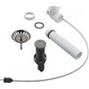 Grohe 40 986 AL0 Set di scarico per lavelli con comando remoto tecnologia push-open Antracite - Grigio antracite spazzolato per lavelli Grohe - 40986AL0GN0