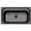 Foster 1180 156 Lavello da Incasso Monovasca 1 Vasca 865 x 505 mm Sopratop Serie S1000 Acciaio Inox PVD Gun Metal 1180156