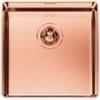Foster 4340 058 Lavello da Incasso 1 Vasca Monovasca 416 x 416 mm sottotop Serie Phantom sottotop Acciaio Inox PVD Copper 4340058