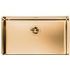 Foster 4371 059 Lavello da Incasso 1 Vasca Monovasca 726 x 416 mm sottotop Serie Phantom sottotop Acciaio Inox PVD Gold 4371059
