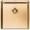 Foster 4340 059 Lavello da Incasso 1 Vasca Monovasca 416 x 416 mm sottotop Serie Phantom sottotop Acciaio Inox PVD Gold 4340059