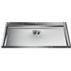 Foster 5557 340 Base Lavello da Incasso 1 Vasca Monovasca 740 x 430 mm sottotop Serie Phantom Base sottotop Acciaio Inox 5557340