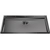 Foster 5557 246 Base Lavello da Incasso 1 Vasca Monovasca 756 x 446 mm sottotop Serie Phantom Base sottotop Acciaio Inox PVD Gun Metal 5557246