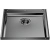 Foster 5554 246 Base Lavello da Incasso 1 Vasca Monovasca 446 x 446 mm sottotop Serie Phantom Base sottotop Acciaio Inox PVD Gun Metal 5554246