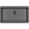 Foster 1034 856 Lavello da Incasso 1 Vasca Monovasca 790 x 466 mm sottotop Serie Milanello workstation Acciaio Inox PVD Gun Metal 1034856