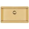 Foster 1034 859 Lavello da Incasso 1 Vasca Monovasca 790 x 466 mm sottotop Serie Milanello workstation Acciaio Inox PVD Gold 1034859
