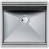 Foster 1013 850 Lavello da Incasso 1 Vasca Monovasca 510 x 500 mm sottotop Serie Milano Acciaio Inox 1013850