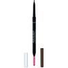 Rimmel London Matita Sopracciglia Brow Pro Microdefiner, Formula a Lunga Durata, Pettinino Incorporato, 002 Soft Brown