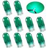Sidaqi Micro standard La lampadina alogena T10 W5W è di verde e luminoso 194 168 501 Luci di guida a cuneo Luce laterale DRL Luci del cruscotto freno fanale posteriore-10PCS