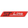 SgW 1 Pezzi ST Line Metal Sticker Car Body Logo Sticker Decal Car Styling Adatto per la Maggior Parte dei Modelli di Auto (Rosso Nero)