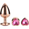 Dream Toys Gleaming Love Silver Plug Set 3 pz