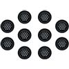 TopHomer 10 Pezzi di Copertura per Ventilazione in Acciaio Inox, Griglia per Aerazione Piana da 35mm, Griglia per Guardaroba, Armadio e Libreria