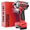 Ecarke Avvitatore a percussione senza fili compatibile con batteria Milwaukee 18 V, Ecarke 2800 In-lbs Brushless mandrino esagonale da 1/4, trapano a percussione con driver a percussione leggeri a 5