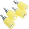 VILLFUL Rulli Guida Scorrimento Silenzioso 4 Pezzi in Nylon e Acciaio per Porte Scorrevoli e Fissaggio Stabile, per Cancelli da Giardino e Garage